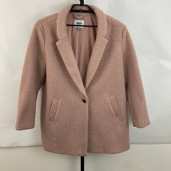 Old Navy pink faux fur teddy jacket xxl - Picture 1 of 6